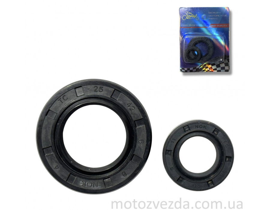 Сальники комплект SUZUKI LETS 4/5, Address V50G 2шт "LIPAI"