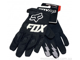 Перчатки FOX BLACK-WHT размер: L