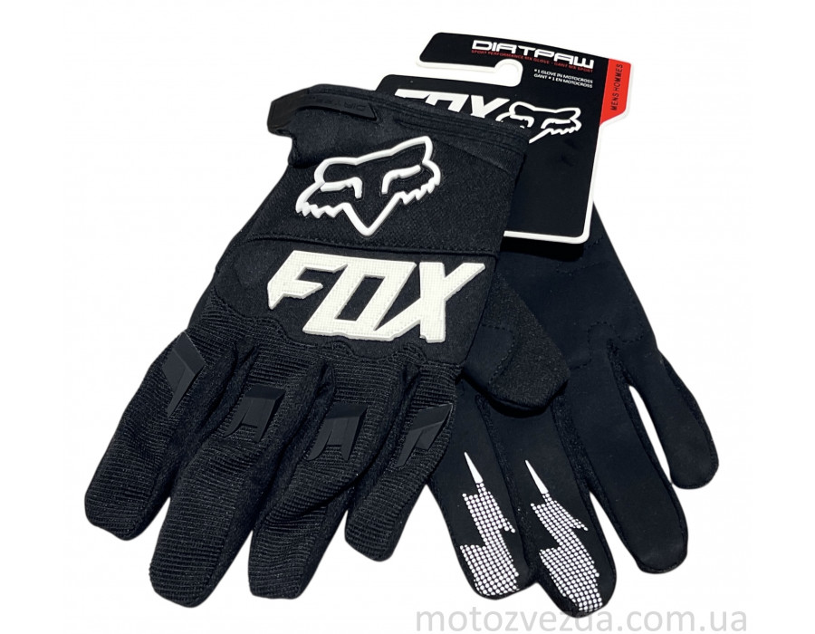 Рукавички FOX BLACK-WHT Розмір: L