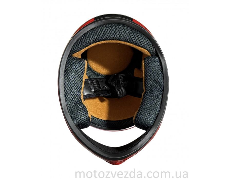Шлем детский закрытый белое стекло HF-909 RED/E31 MotoTech