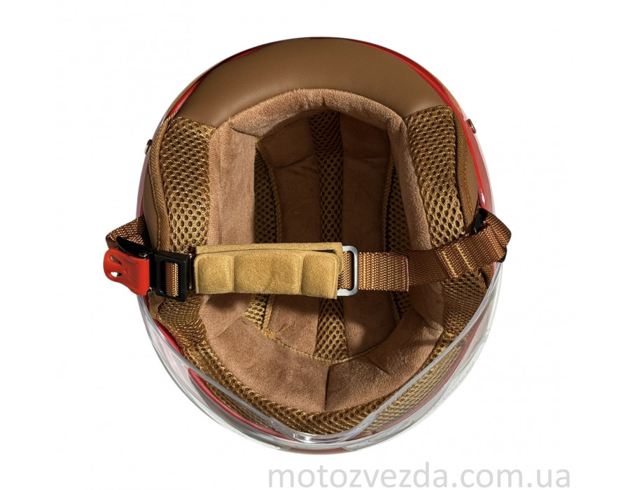 Шлем детский открытый MotoTech T202 (КРАСНЫЙ) Размер - M