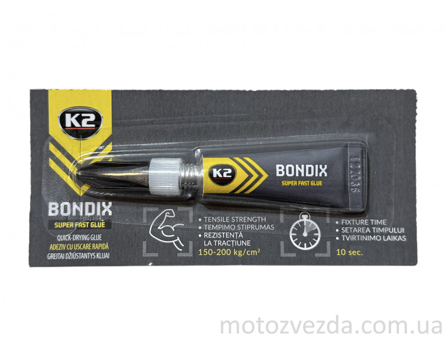 Суперклей универсальный K2 EB100/EB101 Bondix, 3 г