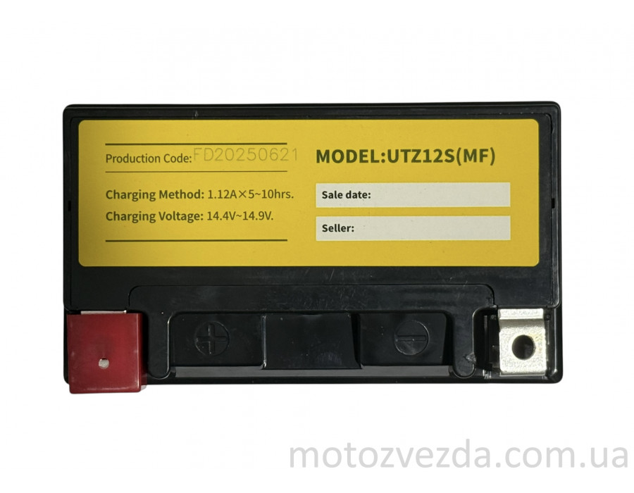 Акумулятор UTXZ12S (MF) 12V11.2AH/10HR CA*200A 150‑85‑112mm. "OUTDO"