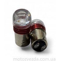Лампы стопа диодные S25 12V 21/5W с линзой, 2шт
