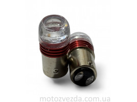 Лампы стопа диодные S25 12V 21/5W с линзой, 2шт
