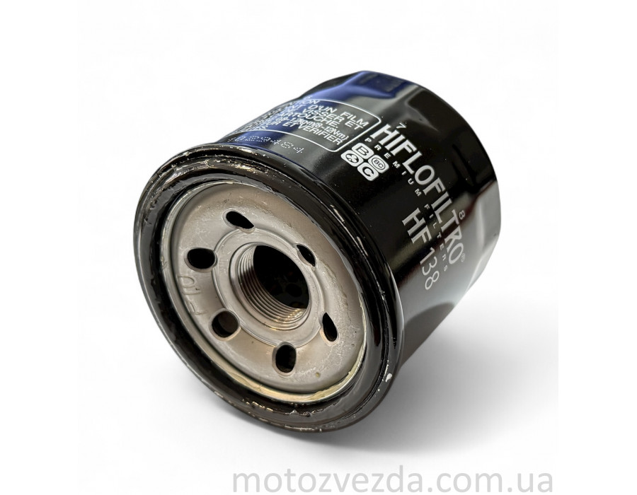 Фільтр масляний мото HF138 чорний D68/H65 "HIFLO" ТАЙЛАНД