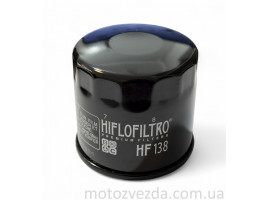 Фільтр масляний мото HF138 чорний D68/H65 "HIFLO" ТАЙЛАНД