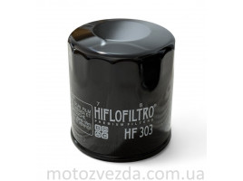 Фільтр масляний мото HF303 D65/H73 чорний "HIFLO" ТАЙЛАНД