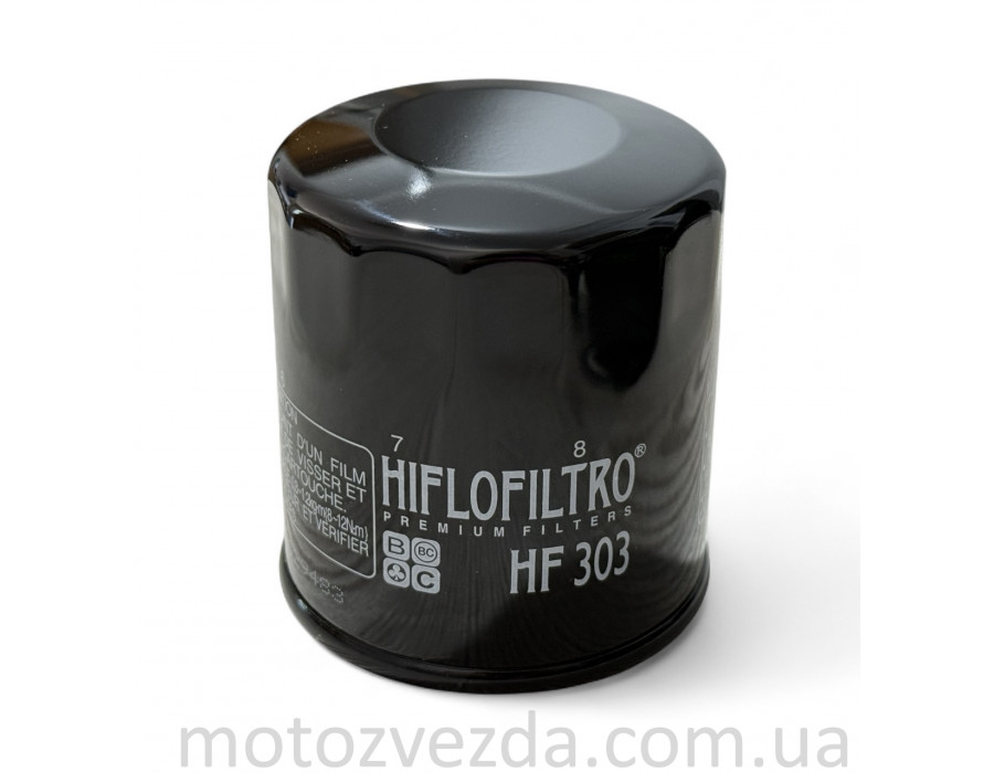 Фільтр масляний мото HF303 D65/H73 чорний "HIFLO" ТАЙЛАНД