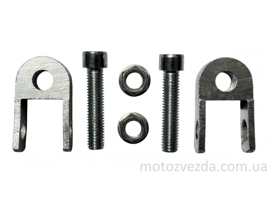 Подовжувачі амортизаторів 25mm (пара) d10 +болти хром "LIPAI"