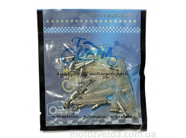 Клеми ножові з ізоляцією (10 пар ) круглі, 4mm 'LIPAI'