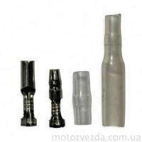 Клеми ножові з ізоляцією (пара ) круглі, 4mm 'LIPAI'