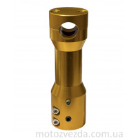 Крепление открытого руля на скутере (вынос) 22mm, желтый