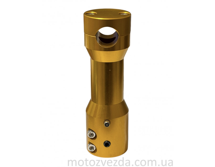 Кріплення відкритого керма на скутера (винос) 22mm, жовтий