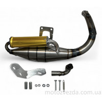 Глушитель HONDA DIO AF27/28 нержавійка, тюнінг (золотистий)