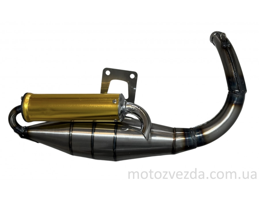 Глушитель HONDA DIO AF27/28 нержавійка, тюнінг (золотистий)