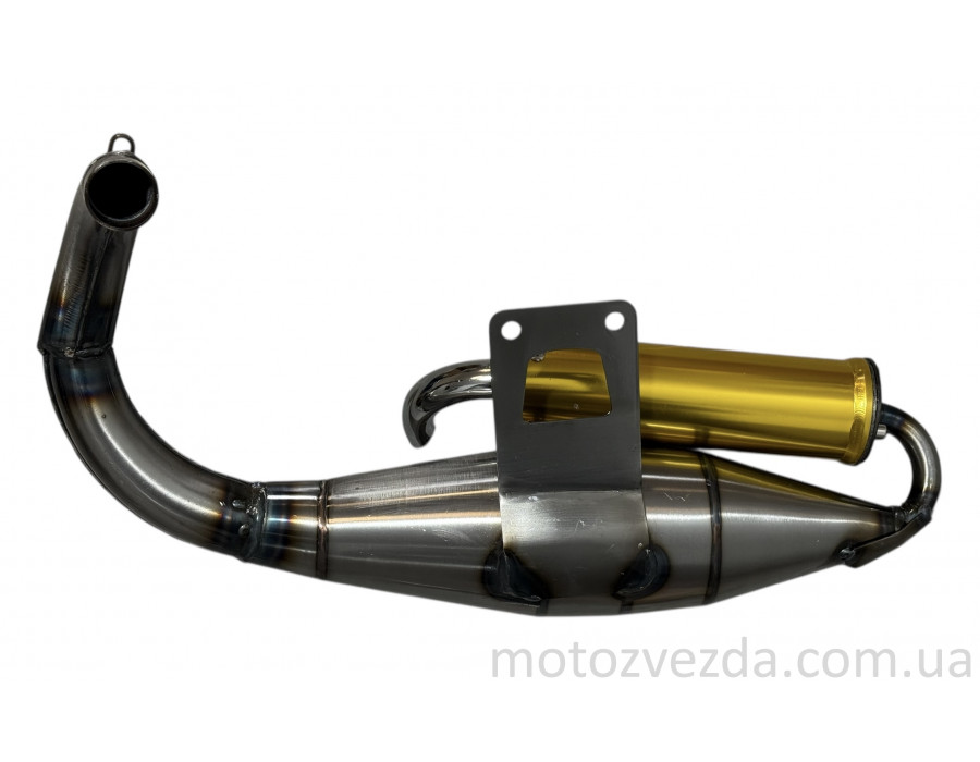 Глушитель HONDA DIO AF27/28 нержавійка, тюнінг (золотистий)