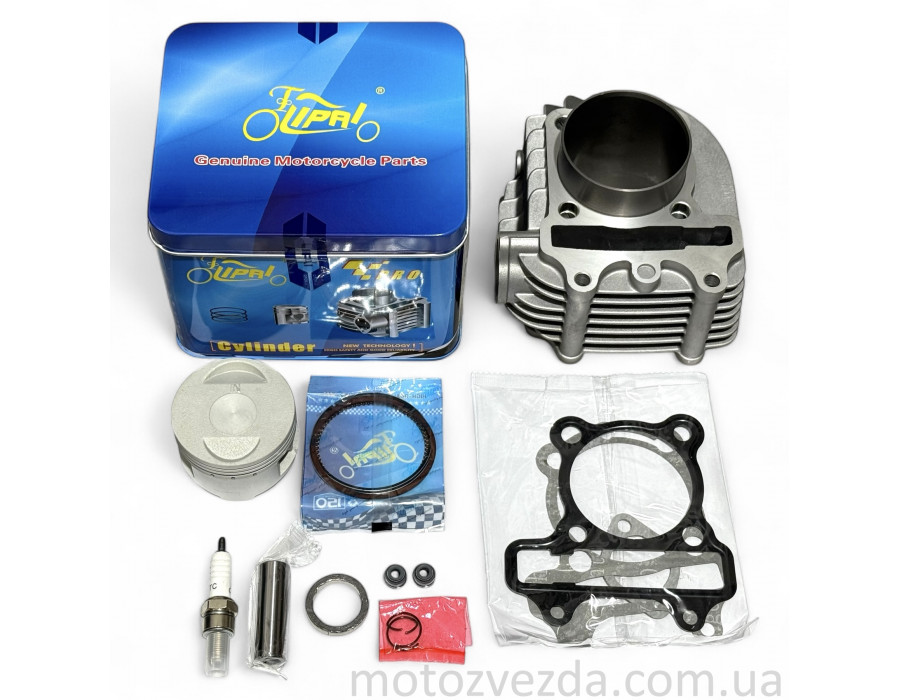 Поршневий комплект GY6 180/200 (161QMK) D61, p15, h69, косі ребра #PRO 'LIPAI' (ATV) Поршневий комплект GY6 180/200 (161QMK) D61, p15, h69, косі ребра #PRO 'LIPAI' (ATV)