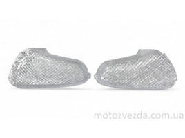 Скло поворотів задні SUZUKI LET'S/ LETS II /LETS NEW (пара) (БІЛЕ СКЛО)