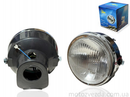 Фара Alpha в сборе круглая, черная 'LIPAI'