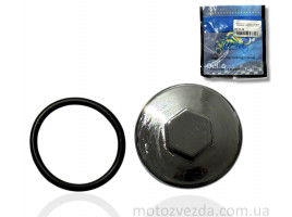 Кришка регулювання клапанів Delta хром +прокладка 'LIPAI'