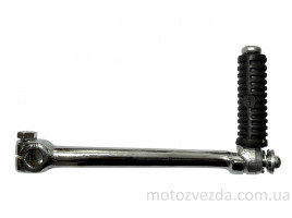 Рычаг кикстартера (ножка) Delta 125, JH125, TTR125 хром (прямая, кросс)
