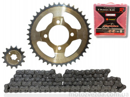 Звезды трансмиссии пара Delta 428H-14/41 + цепь 104L 'FUKUMERU'