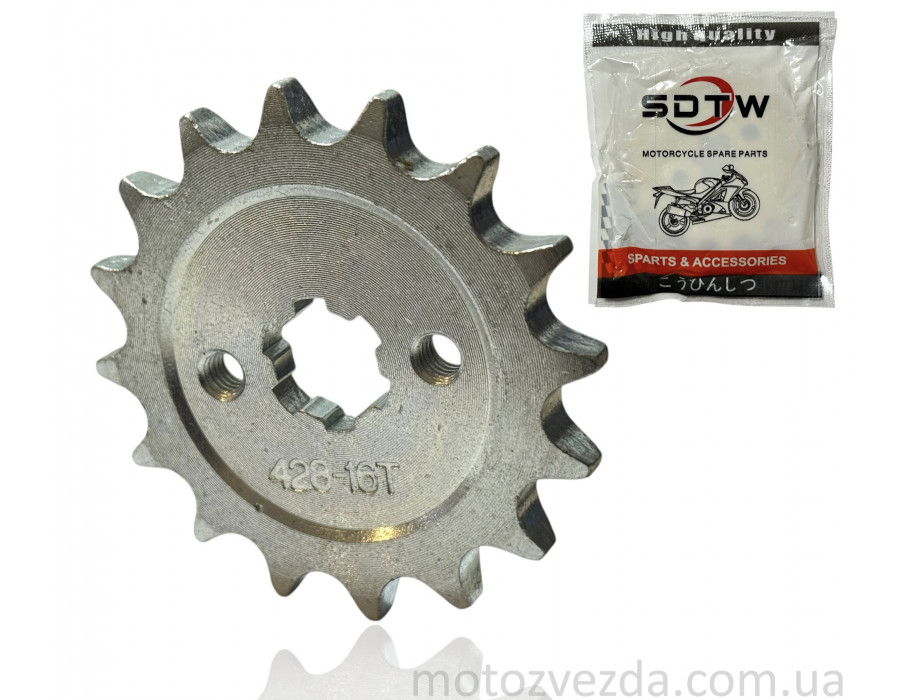 Звезда трансмиссии передняя Delta 428-16 'SDTW' (white)