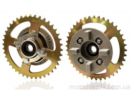 Демпфер заднего колеса Delta под болты, в сборе звезда 428-41T.