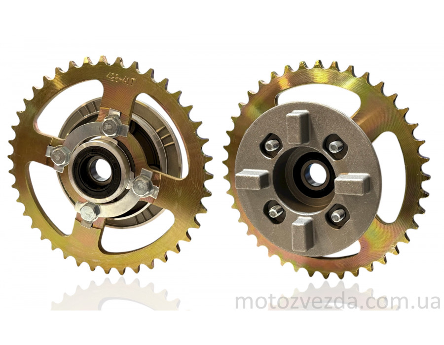 Демпфер заднего колеса Delta под болты, в сборе звезда 428-41T.