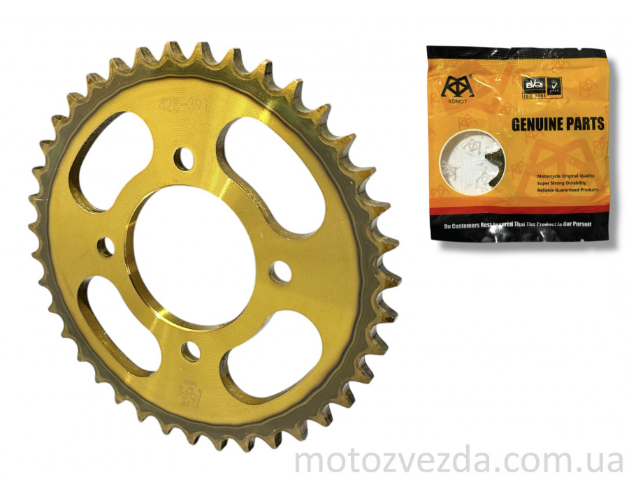 Звезда трансмиссии задняя 428-39T 4x56-80, d-58 "KDMOT"
