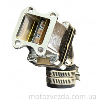 Коллектор впускной карбюратора DIO металл, тюнинг #PRO (хром)