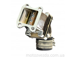 Коллектор впускной карбюратора DIO металл, тюнинг #PRO (хром)