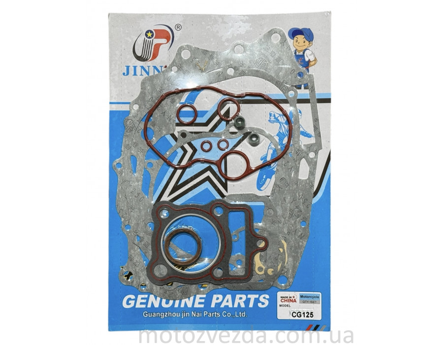Прокладки двигуна комплект CG125 (JINNAI)