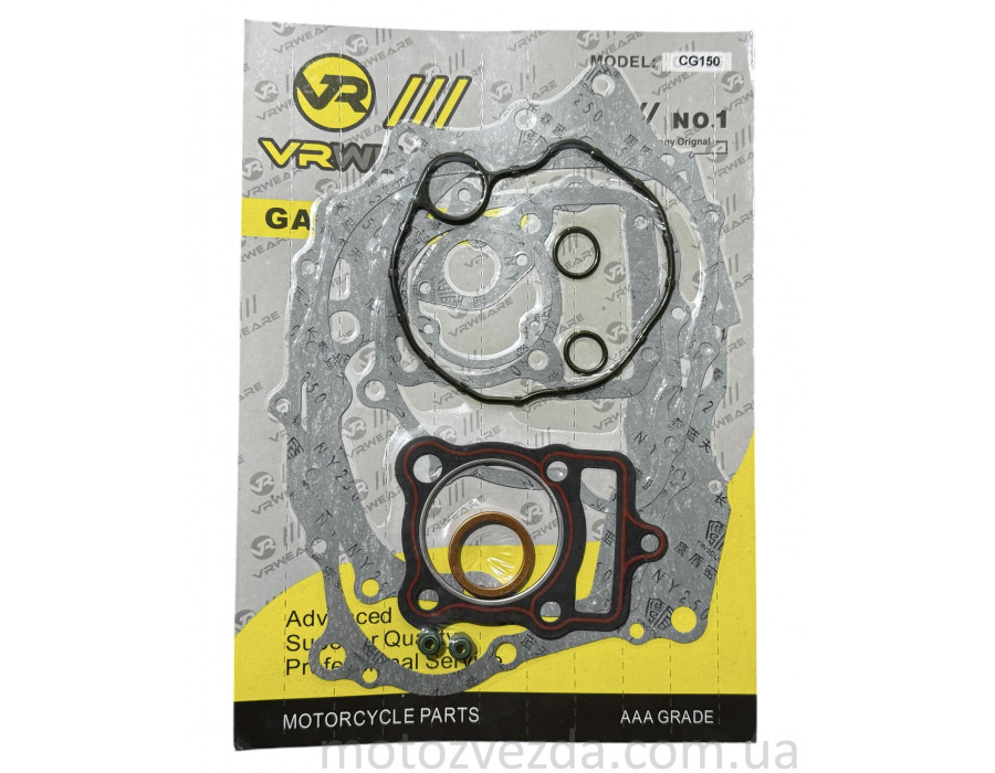 Прокладки двигуна комплект CG150 62mm (VR)