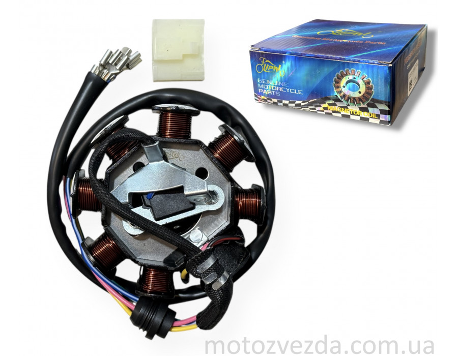 Генератор (статор) CG125/150 7+1 3 отвори "LIPAI"