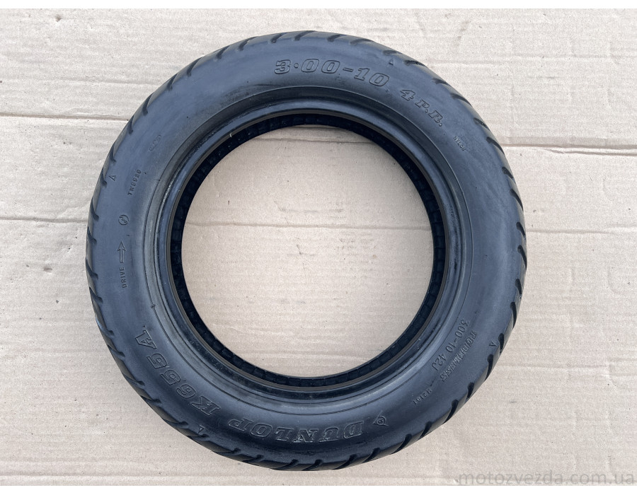 Гума Dunlop 3.00-10 ( 25/16 ) made in Japan