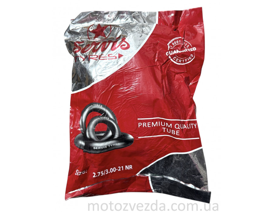 Камера 21' 2.75x3.00-21 каучук 'SERVIS'
