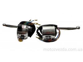 Блок кнопок руля JH-70 Delta пара +важелі (хром) 'Formula 6'