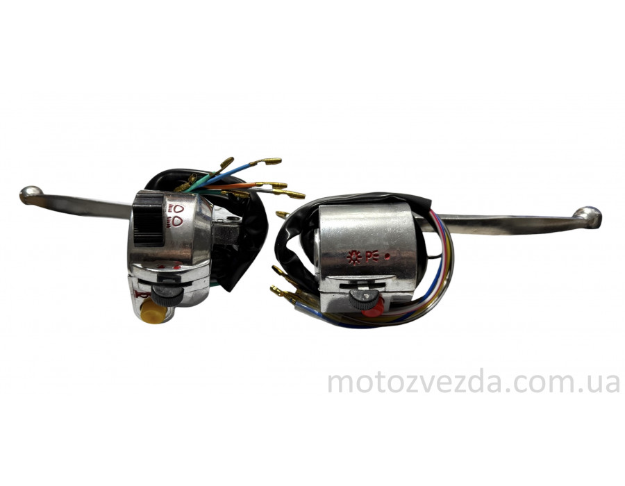 Блок кнопок руля JH-70 Delta пара +рычаги (хром) 'Formula 6'