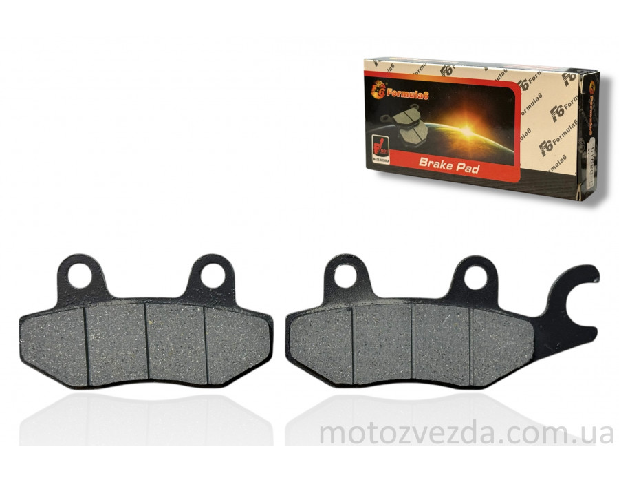 Колодки тормозные (диск) GY6 ухо вправо "F6"