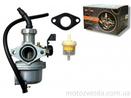 Карбюратор PZ22 Delta, ATV, TTR 110/125 d22 підкачування ручне зліва 'KEIHIN'