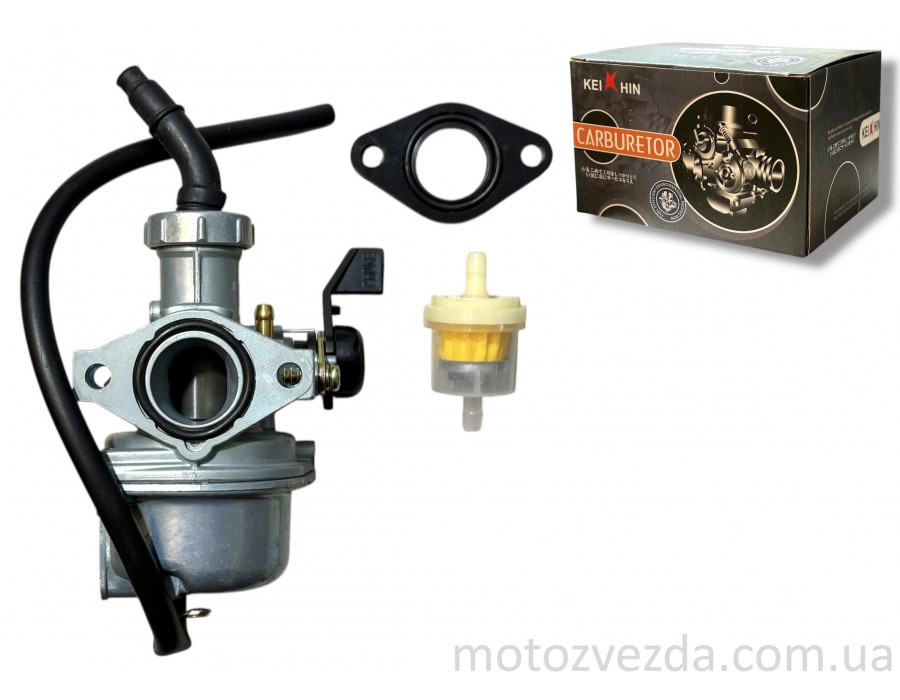 Карбюратор PZ22 Delta, ATV, TTR 110/125 d22 підкачування ручне зліва 'KEIHIN'