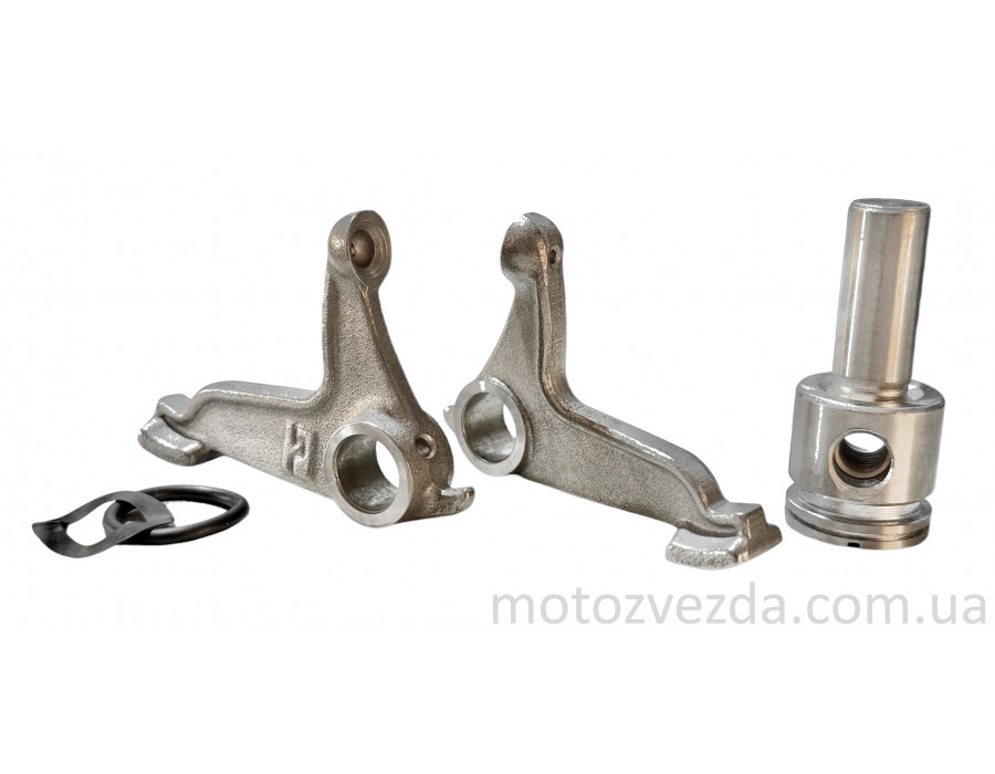 Толкатели штанг ГРМ (коромысла) CG125/150 +вал "LIPAI"