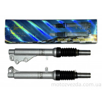 Амортизаторы передние (перья) YAMAHA JOG диск, шток 25mm, гофры "LIPAI"