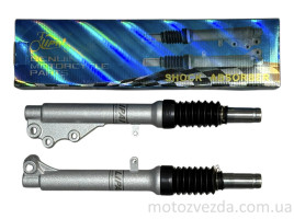 Амортизаторы передние (перья) YAMAHA JOG диск, шток 25mm, гофры "LIPAI"