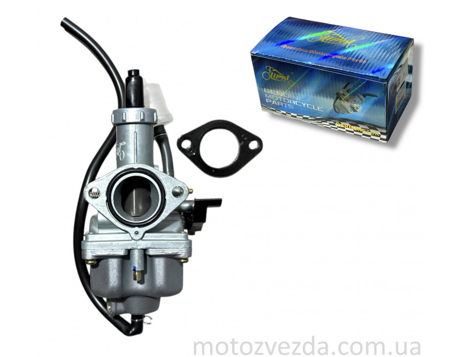 Карбюратор PZ26 подкачка ручная слева (трещотка) #PRO "LIPAI"