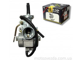 Карбюратор PZ20 Alpha 110/125 d20 підкачування ручне зліва "SCORPION"