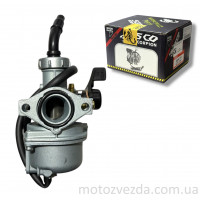 Карбюратор PZ20 Alpha 125, TTR125 d22 підкачування ручне зліва "SCORPION"