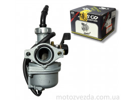 Карбюратор PZ20 Alpha 125, TTR125 d22 підкачування ручне зліва "SCORPION"